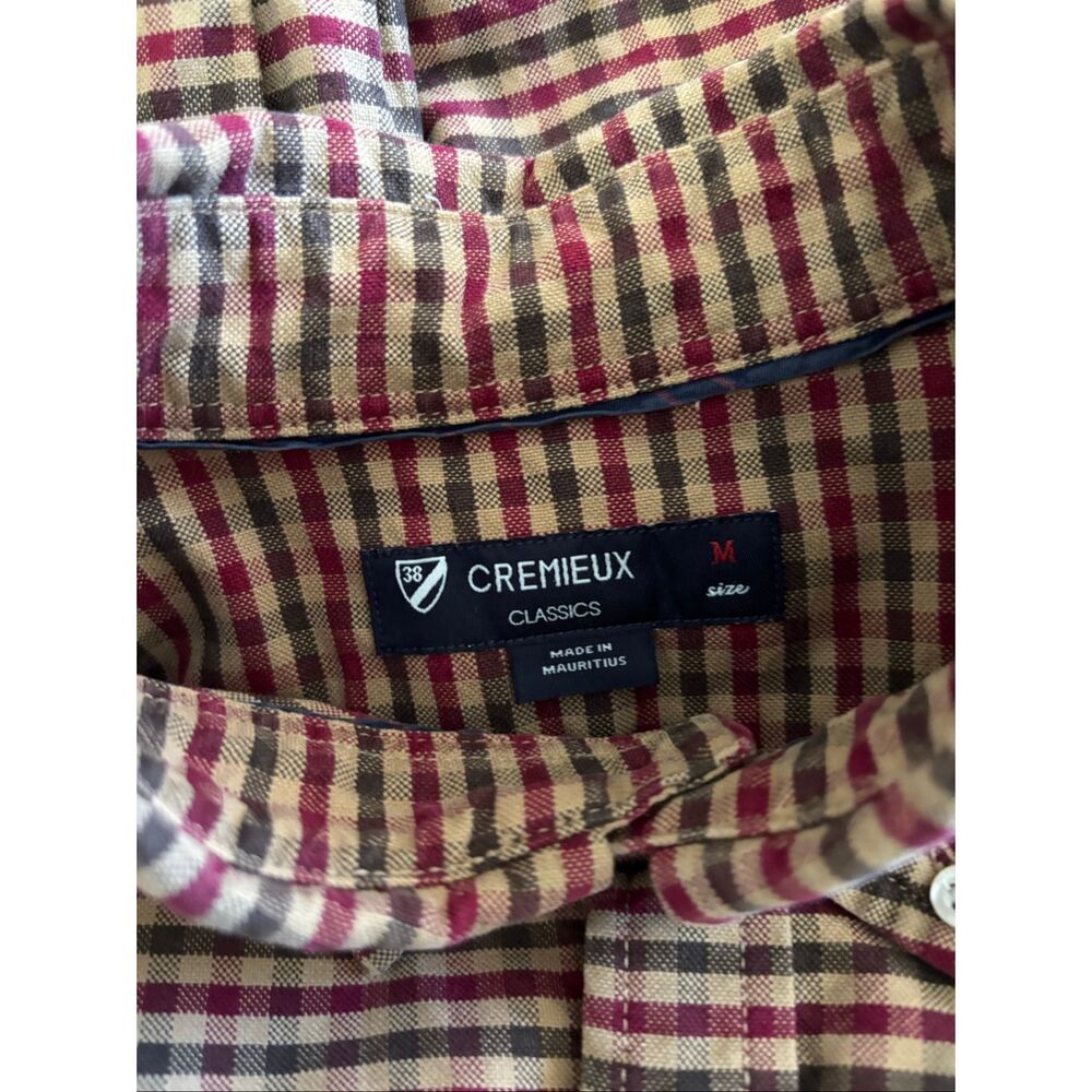 Cremieux Micro Gingham Check Button Down Shirt Re… - image 2